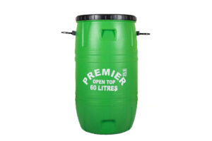 Premier 60 Lts Open Top Tank: Black & Green